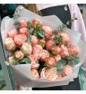 Монобукет из кустовых пионовидных роз «Пробуждение»