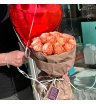 Монобукет из персиковых роз «Флоренция»