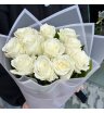  Монобукет из белых роз «Шарм»
