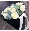 Букет из белых роз «Восхищение»