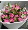 Букет из розовых кустовых роз «Баблс» 1