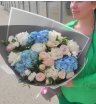 Сборный букет «Голубой огонек»