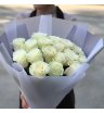 Букет из белых роз «Нежное утро»