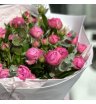 Букет из розовых кустовых роз «Счастливый вечер» 2