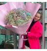 Монобукет из гипсофилы «Радужный гигант»