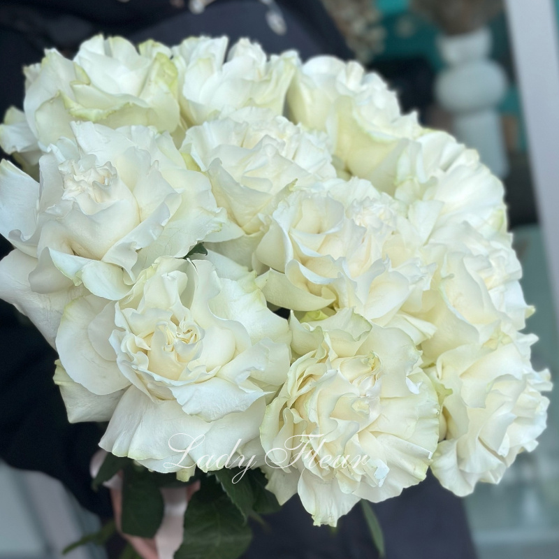 ажурные белые розы 1