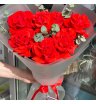  Монобукет из французских роз «Любовь с первого взгляда»