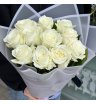 Монобукет из белых роз «Первый снег»