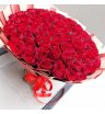 Монобукет из 101 красной розы «Королевская грация»
