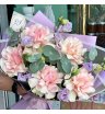 Букет из французских роз с эустомой «Благородная элегантность»
