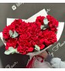 Монобукет из французских роз «Пламя»